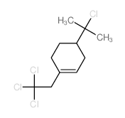 4-(2-chloropropan-2-yl)-1-(2,2,2-trichloroethyl)cyclohexene结构式