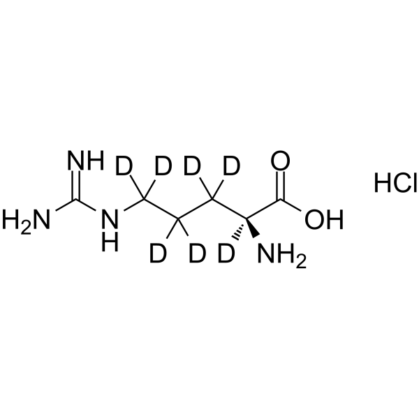 L-Arginine-d7 hydrochloride结构式