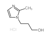 3-(2-methyl-1H-imidazol-1-yl)propan-1-ol(SALTDATA: HCl)结构式