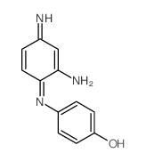 Phenol,4-[(2-amino-4-imino-2,5-cyclohexadien-1-ylidene)amino]- structure