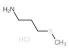 1-Propanamine,3-(methylthio)-, hydrochloride (1:1) structure