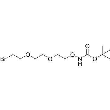 Boc-Aminooxy-PEG2-bromide结构式