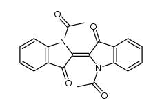 1,1'-diacetyl-1H,1'H-[2,2']biindolylidene-3,3'-dione Structure