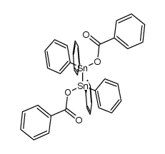 1,1,2,2-tetraphenyldistannane-1,2-diyl dibenzoate Structure