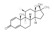 Androsta-1,4-dien-3-one,9,11b-dichloro-17b-hydroxy-17-methyl- (6CI,7CI,8CI) Structure