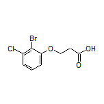 3-(2-Bromo-3-chlorophenoxy)propanoic Acid Structure