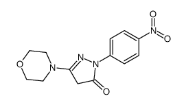 5-morpholin-4-yl-2-(4-nitrophenyl)-4H-pyrazol-3-one Structure