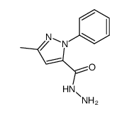 5-methyl-2-phenyl-2H-pyrazole-3-carboxylic acid hydrazide Structure