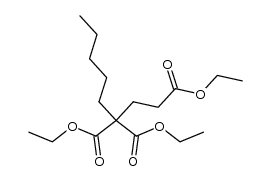 diethyl 2-pentyl-2-ethoxycarbonylglutarate Structure