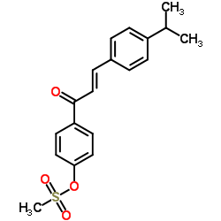 4-[3-(4-ISOPROPYLPHENYL)ACRYLOYL]PHENYL METHANESULFONATE结构式