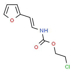 2-CHLOROETHYL N-[2-(2-FURYL)VINYL]CARBAMATE结构式