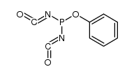 Phosphorigsaeure-phenylester-diisocyanat Structure