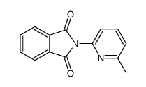 6-甲基-2-(邻苯二甲酰亚氨基)吡啶结构式