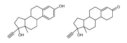 (17β)-17-Ethynyl-17-hydroxyestr-4-en-3-one-(17β)-17-ethynylestr a-1,3,5(10)-triene-3,17-diol (1:1) Structure