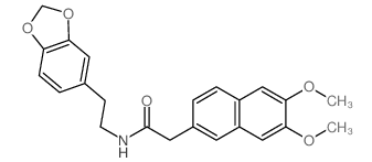 N-(2-benzo[1,3]dioxol-5-ylethyl)-2-(6,7-dimethoxynaphthalen-2-yl)acetamide picture