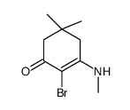 2-bromo-5,5-dimethyl-3-(methylamino)cyclohex-2-en-1-one Structure