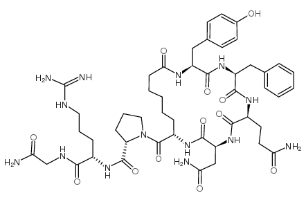 [Asu1,6-Arg8]Vasopressin Structure