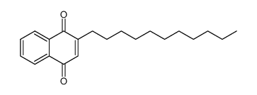 2-(1-undecyl)-1,4-naphthoquinone Structure