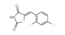 5-[(2,4-dichlorophenyl)methylidene]thiazolidine-2,4-dione structure