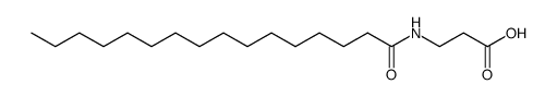 N-hexadecanoyl-β-alanine结构式