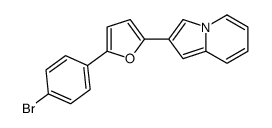 2-[5-(4-bromophenyl)furan-2-yl]indolizine结构式