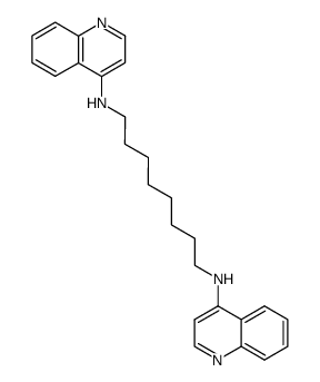 N1,N8-di(quinolin-4-yl)octane-1,8-diamine Structure