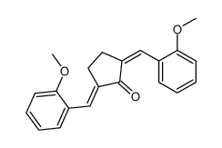 2,5-bis[(2-methoxyphenyl)methylidene]cyclopentan-1-one结构式