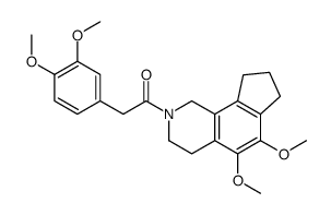 1-(5,6-dimethoxy-1,3,4,7,8,9-hexahydrocyclopenta[h]isoquinolin-2-yl)-2-(3,4-dimethoxyphenyl)ethanone Structure