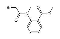 methyl 2-(N-bromoacetyl-N-methylamino)benzoate Structure