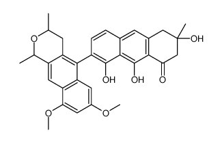 7-(3,4-Dihydro-7,9-dimethoxy-1,3-dimethyl-1H-naphtho[2,3-c]pyran-5-yl)-3,4-dihydro-3,8,9-trihydroxy-3-methylanthracen-1(2H)-one picture