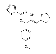 5-Isoxazolecarboxylicacid,2-(cyclopentylamino)-1-(4-methoxyphenyl)-2-oxoethylester(9CI) Structure