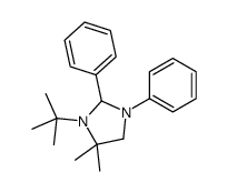 3-tert-butyl-4,4-dimethyl-1,2-diphenylimidazolidine结构式