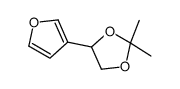 4-(furan-3-yl)-2,2-dimethyl-1,3-dioxolane Structure