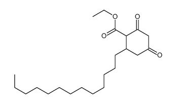 ethyl 2,4-dioxo-6-tridecylcyclohexane-1-carboxylate结构式