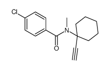 4-chloro-N-(1-ethynylcyclohexyl)-N-methylbenzamide Structure