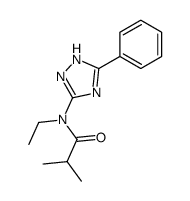 N-ethyl-2-methyl-N-(5-phenyl-1H-1,2,4-triazol-3-yl)propanamide结构式