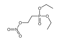 2-diethoxyphosphorylethyl nitrate Structure