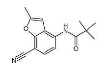 N-(7-Cyano-2-methyl-benzofuran-4-yl)-2,2-dimethylpropionamide结构式