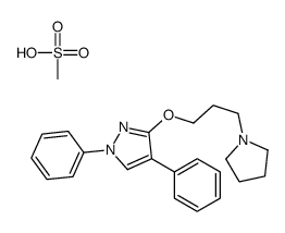 1,4-diphenyl-3-(3-pyrrolidin-1-ylpropoxy)pyrazole,methanesulfonic acid Structure