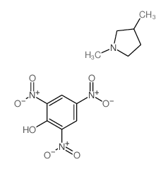 1,3-dimethylpyrrolidine; 2,4,6-trinitrophenol结构式