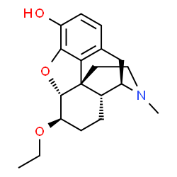 4,5α-Epoxy-6β-ethoxy-17-methylmorphinan-3-ol结构式