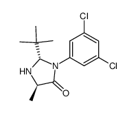 (2S,5R)-2-tert-butyl-3-(3,5-dichlorophenyl)-5-methyl-imidazolidin-4-one结构式