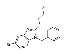 3-(1-benzyl-5-bromobenzimidazol-2-yl)propan-1-ol Structure