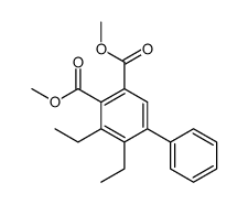 dimethyl 3,4-diethyl-5-phenylbenzene-1,2-dicarboxylate Structure