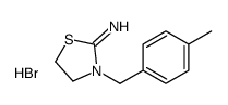 3-[(4-methylphenyl)methyl]-4,5-dihydro-1,3-thiazol-3-ium-2-amine,bromide结构式