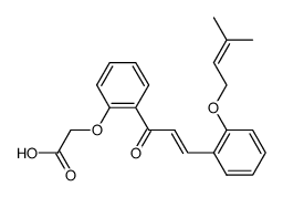 (2-{(E)-3-[2-(3-Methyl-but-2-enyloxy)-phenyl]-acryloyl}-phenoxy)-acetic acid结构式