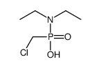 chloromethyl-N,N-diethylphosphonamidic acid结构式