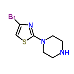 1-(4-Bromo-1,3-thiazol-2-yl)piperazine Structure