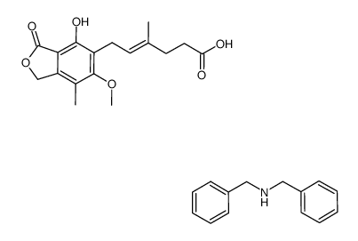 6-(4-hydroxy-6-methoxy-7-methyl-3-oxo-5-phthalanyl)-4-methyl-4-hexenoic acid dibenzylamine salt Structure