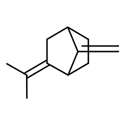 7-Methylene-2-(1-methylethylidene)bicyclo[2.2.1]heptane structure